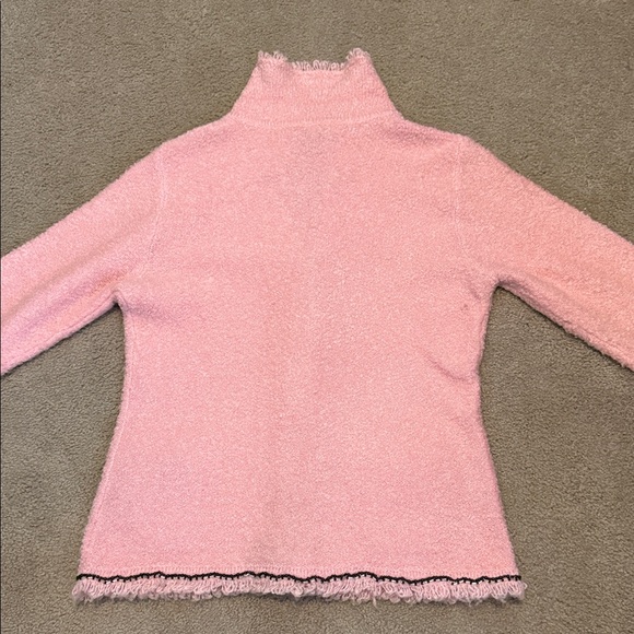 Berek Coquette Pink Knit 90’s Vintage Sweater with Bows - Picture 7 of 16
